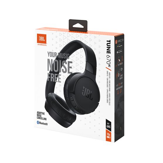 JBL Tune 670NC - Black - Adaptive Noise Cancelling Wireless On-Ear Headphones - Detailshot 10 JBL Tune 670NC - Black - Adaptive Noise Cancelling Wireless On-Ear Headphones - Detailshot 10